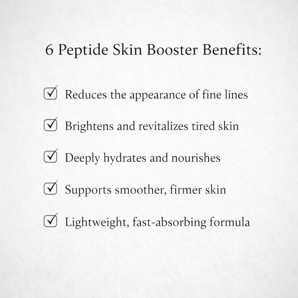 6-Peptide Facial Essence with Collagen – Smooth, Bright & Hydrated Skin